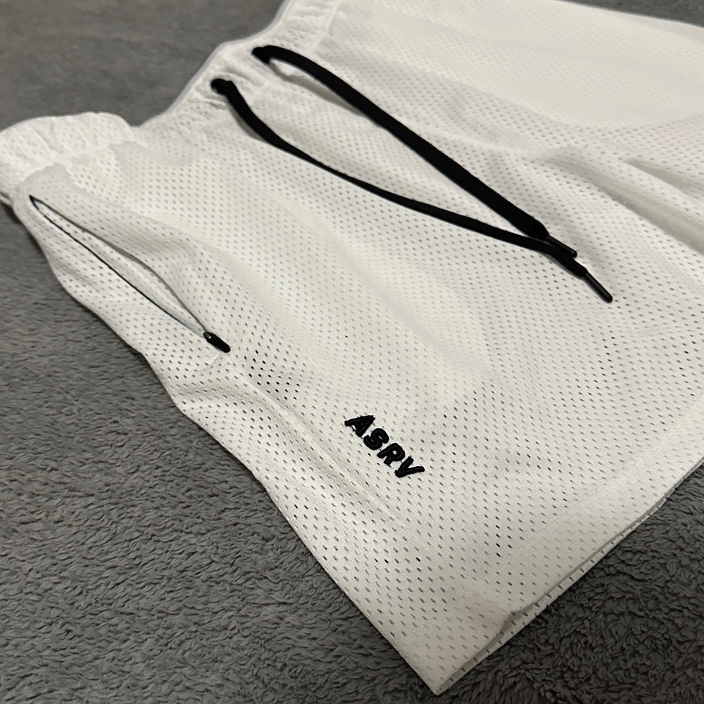 0489. ASRV Silverplus Mesh Rec Short — White